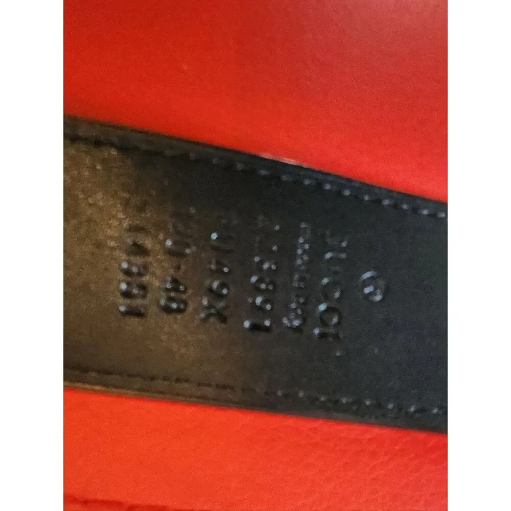 Gucci Black Leather Belt with Gold Double G Buckle